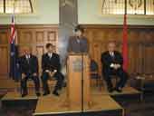 Helen Clark speaking with Chinese Diplomats. 