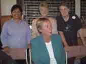 Photo of Ruth Dyson at the Hamilton meeting. 