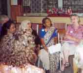 Photo showing multi-ethnic women. 