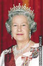 Photo shows Her Majesty the Queen. 
